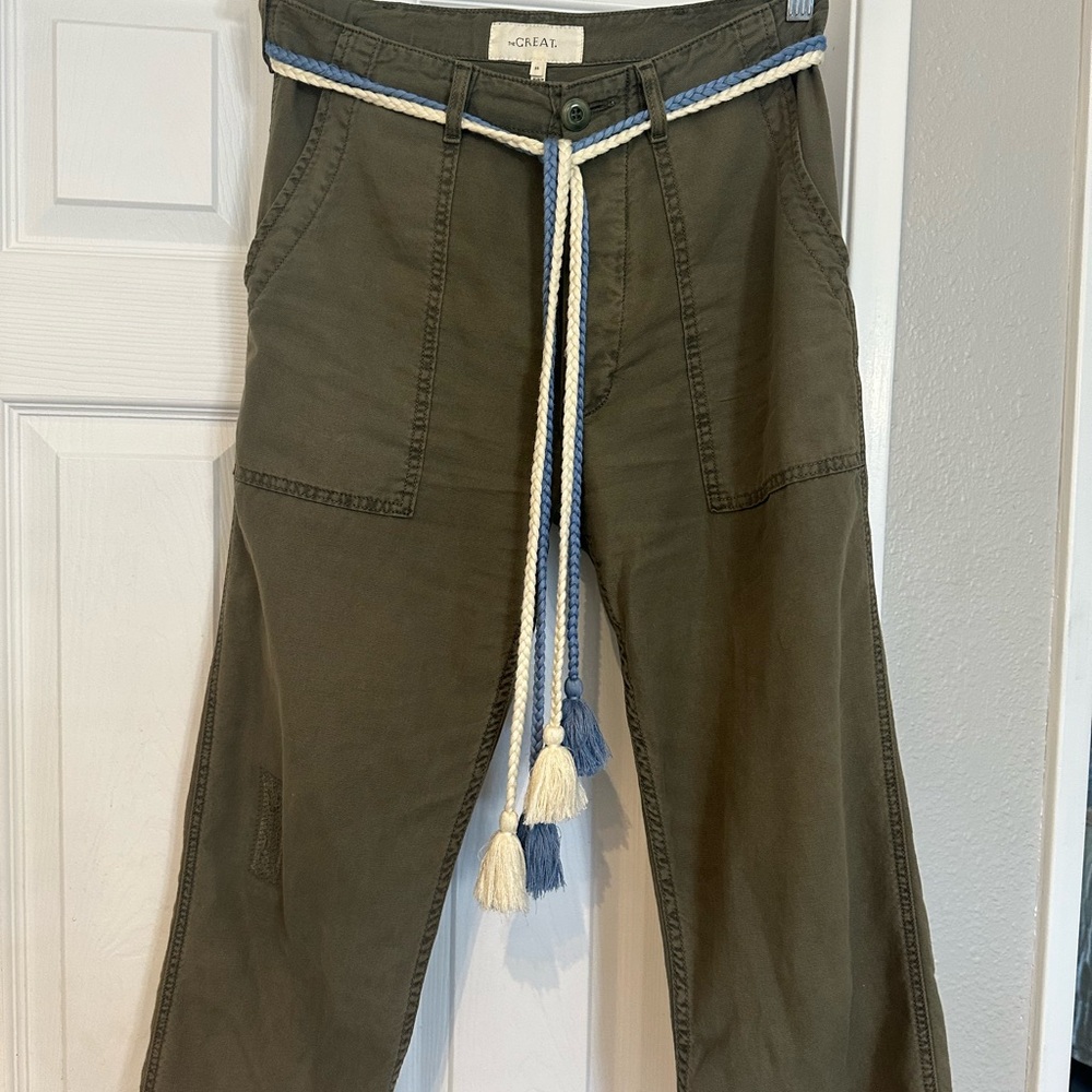 The Great! Beachy Cotton ankle, high casual pants! for spring & summer